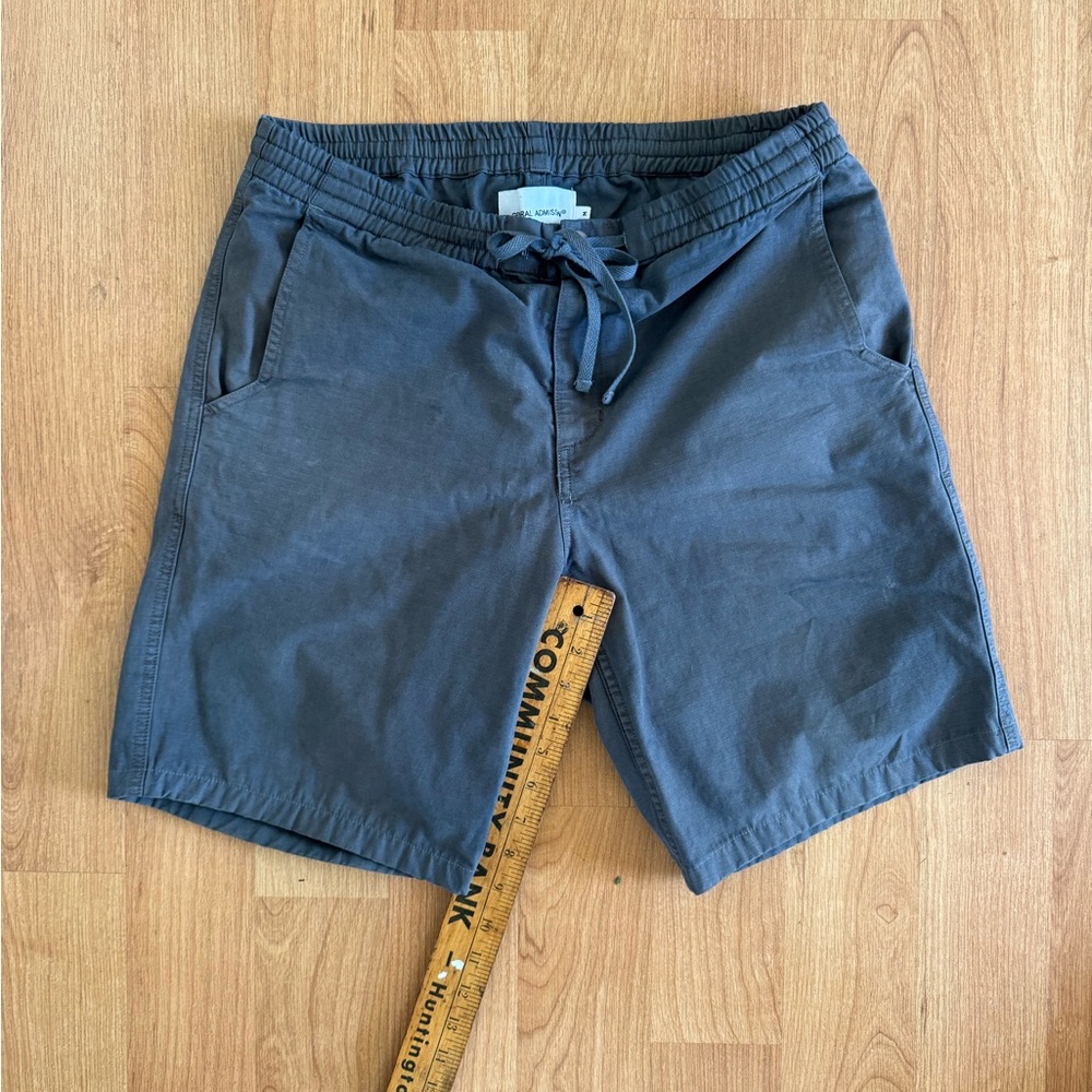 General admission Drawstring Shorts in Charcoal Blue
